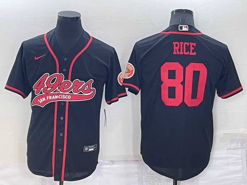San Francisco 49ers 80 Jerry Rice Black Men's Stitched Cool Base Nike Baseball Jersey,We sell and wholesale San Francisco 49ers 80 Jerry Rice Black Men's Stitched Cool Base Nike Baseball Jersey on line form chian!